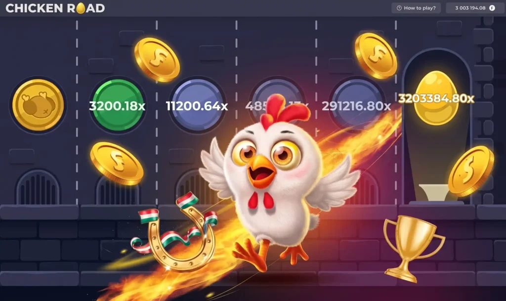 banner interface chicken road game